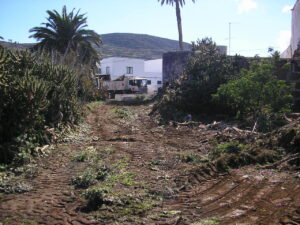 A clear path up to the drive
